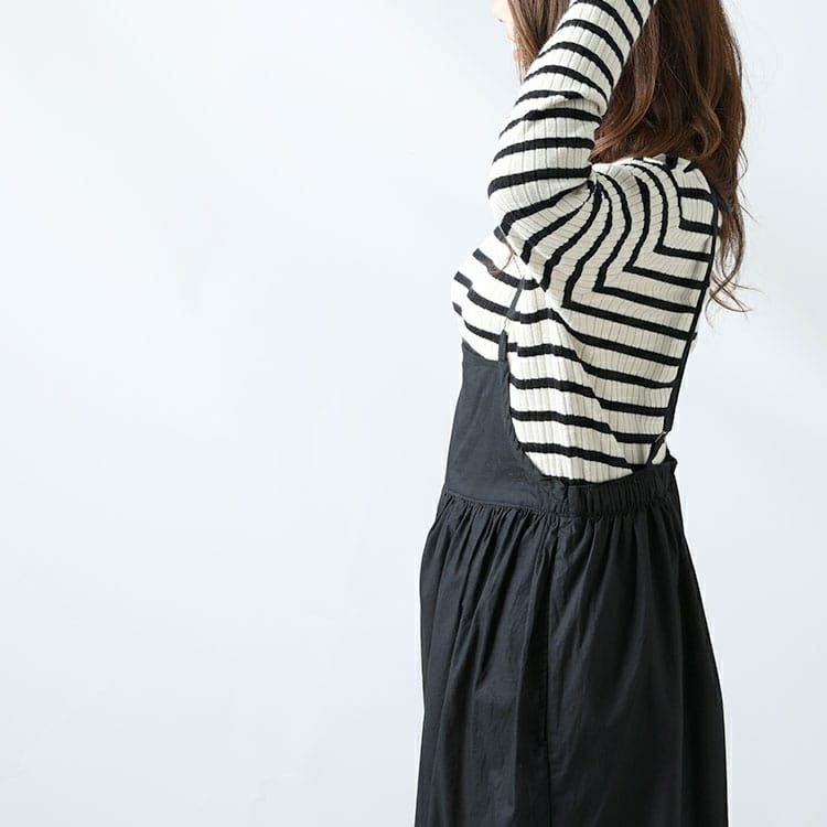 大きいサイズ レディース ギャザーサロペットワイドパンツ　wc-0271