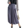 大きいサイズ レディース 前後2wayティアードロングスカート　fem-289 グレー