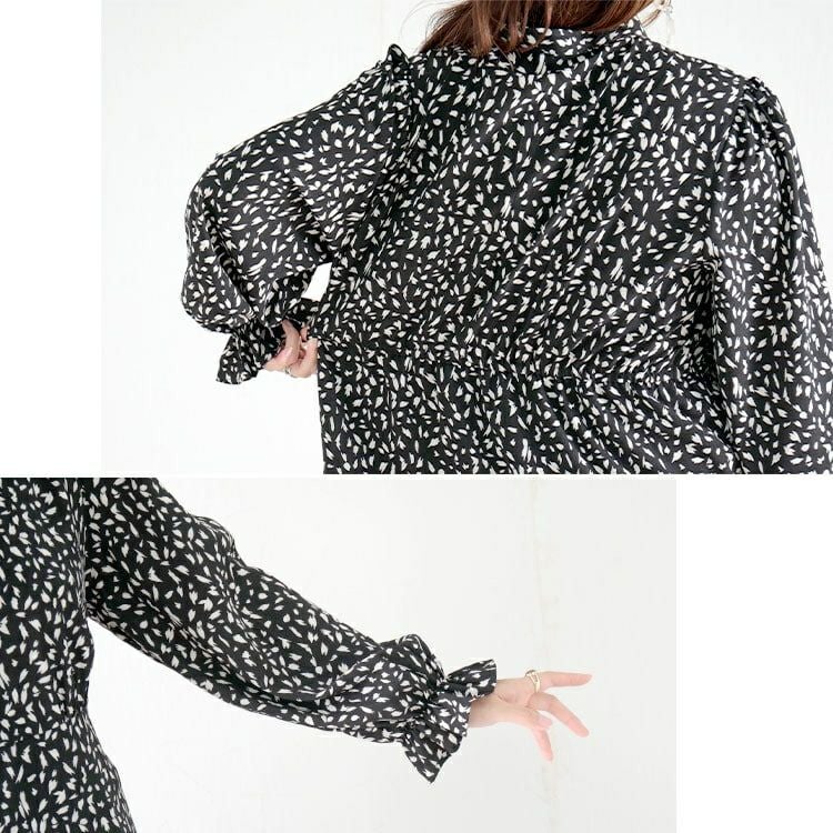 大きいサイズ レディース ボウタイマーメイドワンピース　maru-35979