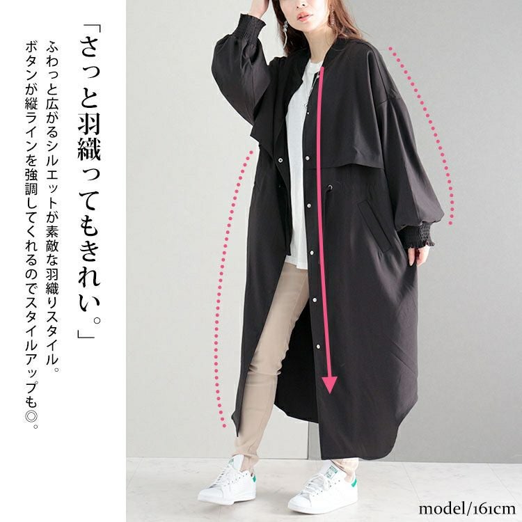 大きいサイズ レディース ロングジャケット　sw-0485