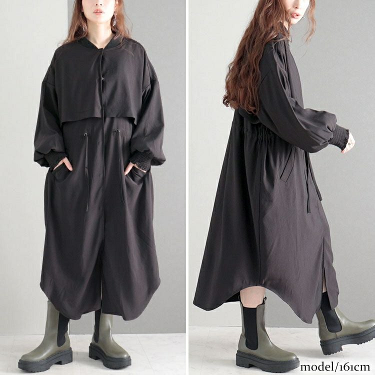 大きいサイズ レディース ロングジャケット　sw-0485