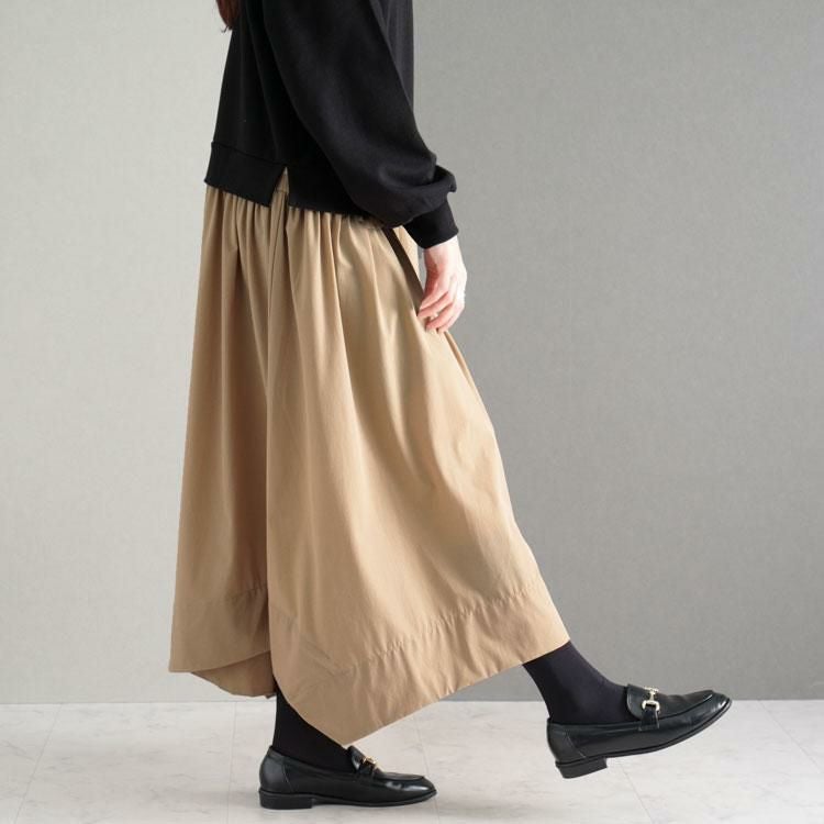 大きいサイズ レディース 異素材ドッキングワンピース　nw-22019 モカ