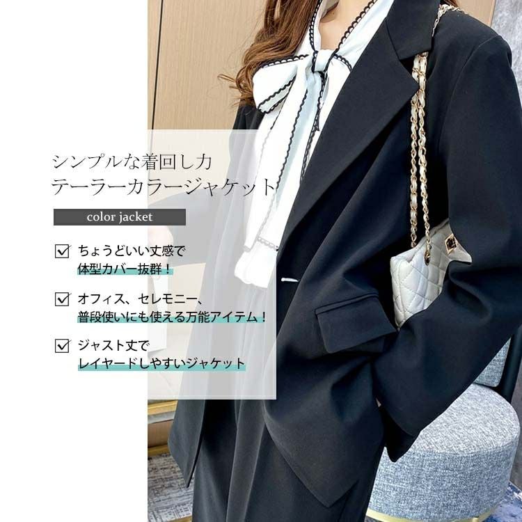大きいサイズ レディース 一つボタンテーラーカラージャケット goldy