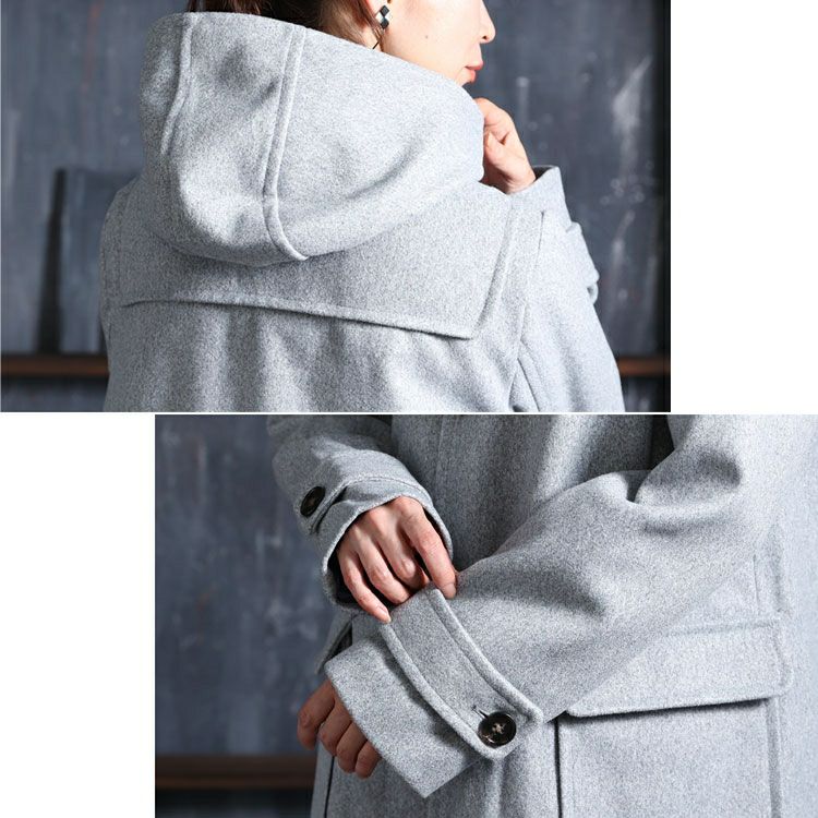 大きいサイズ レディース ダッフルコート　mnfk-122760