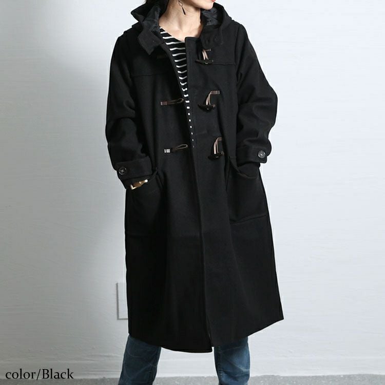 大きいサイズ レディース ダッフルコート　mnfk-122760