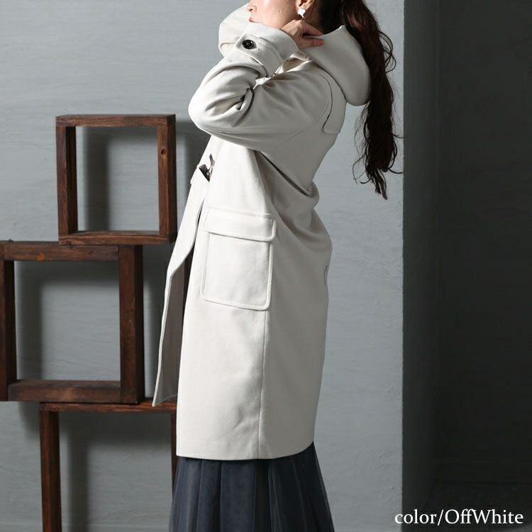 大きいサイズ レディース ダッフルコート　mnfk-122760