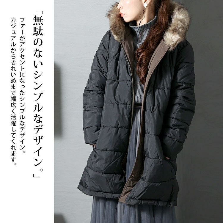 大きいサイズ レディース リバーシブルモッズコート　mnfk-122701