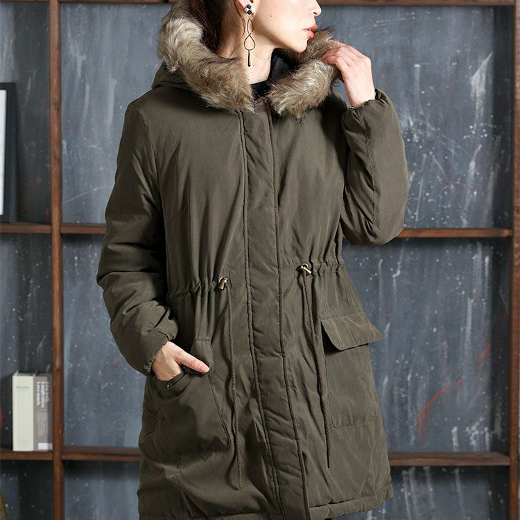 大きいサイズ レディース リバーシブルモッズコート　mnfk-122701