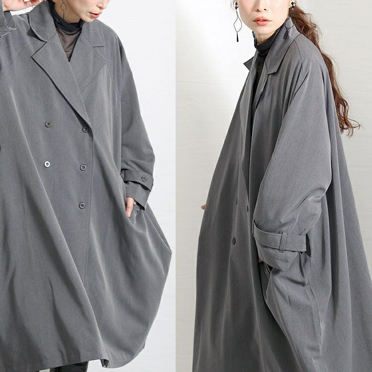 大きいサイズ レディース トレンチジャケットコート　nw-22035