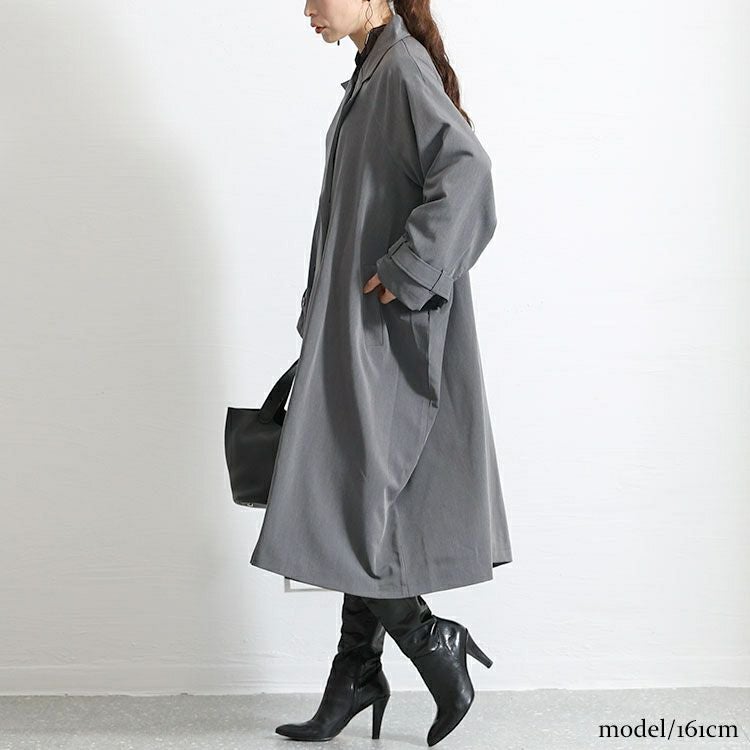 大きいサイズ レディース トレンチジャケットコート　nw-22035