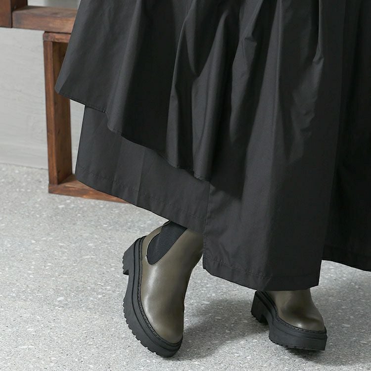 大きいサイズ レディース 異素材アシメシャツワンピース　nw-22034