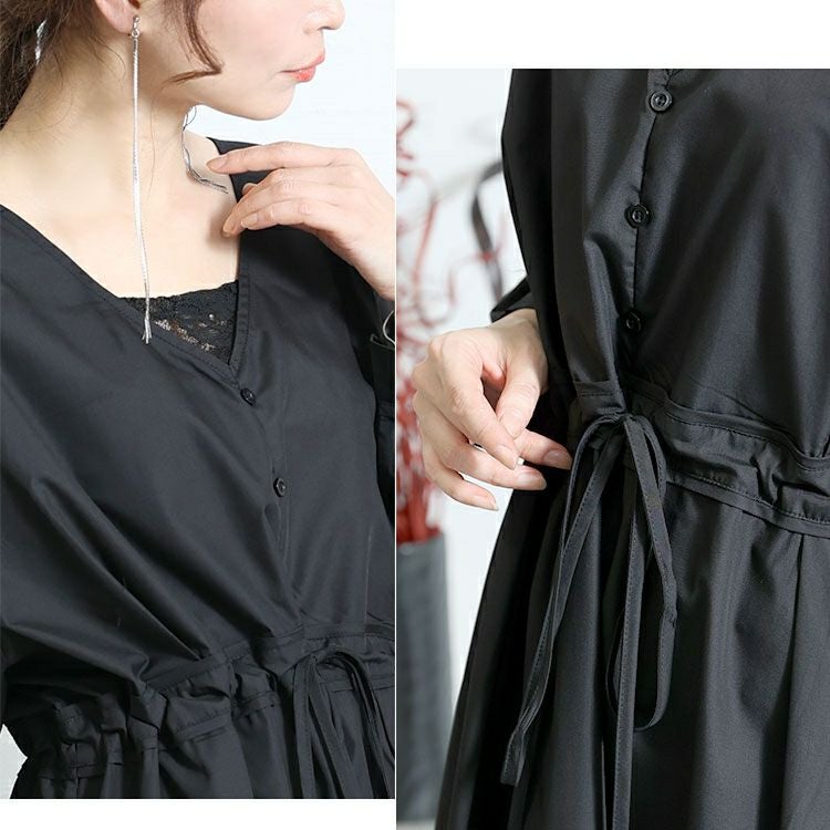 大きいサイズ レディース レイヤード風ロングワンピース　nw-22033