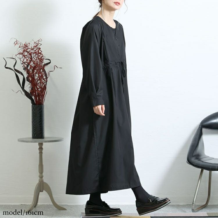 大きいサイズ レディース レイヤード風ロングワンピース　nw-22033