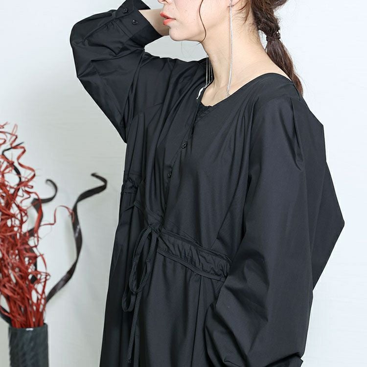 大きいサイズ レディース レイヤード風ロングワンピース　nw-22033