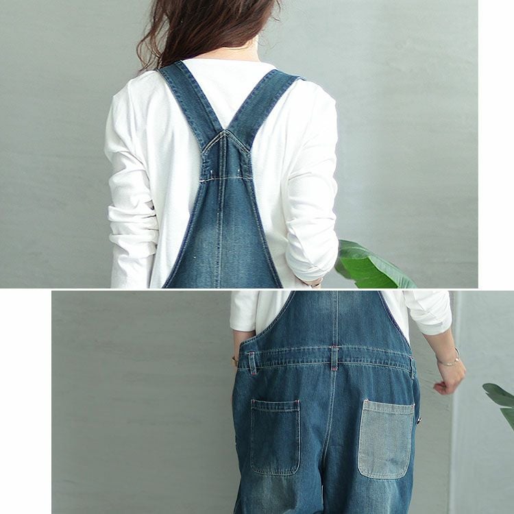 大きいサイズ レディース デニムサロペットパンツ　jp431