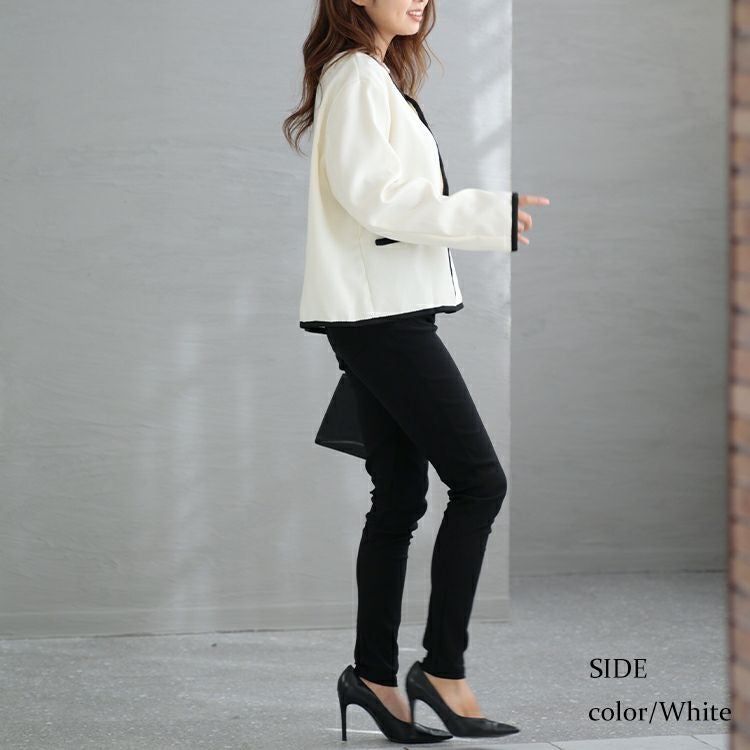 大きいサイズ レディース フロントウェーブフェミニンジャケット　goldy-1172