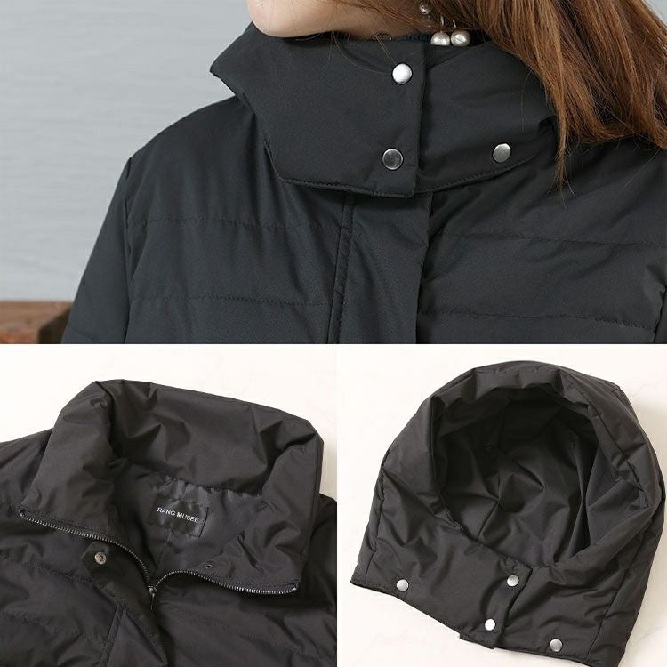 大きいサイズ レディース 防風＆蓄熱ファイバーダウンコート　mncut-522901