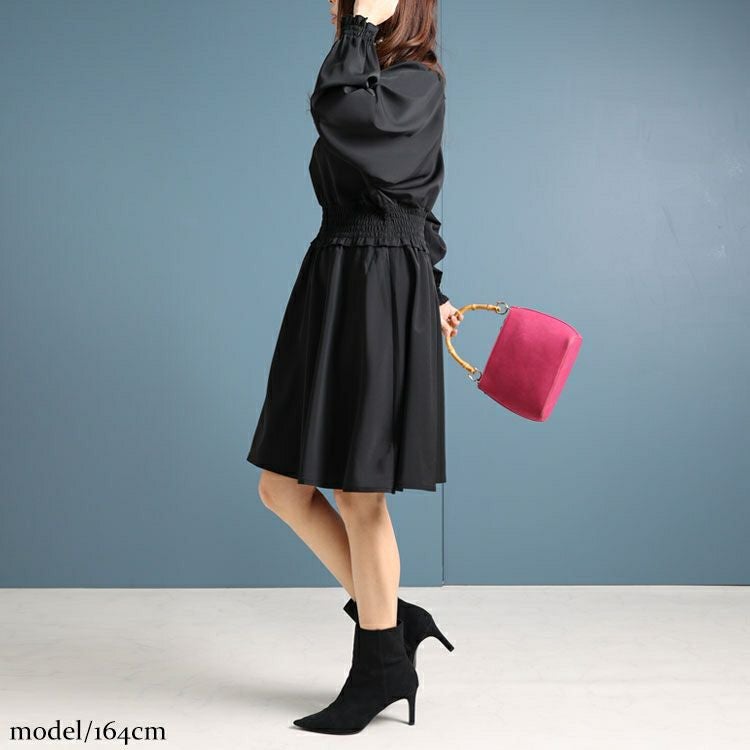 大きいサイズ レディース スクエアレースワンピース　fem-329