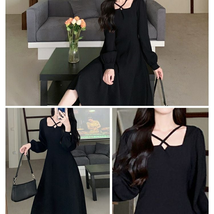 大きいサイズ レディース フロントクロスワンピース　goldy-1199