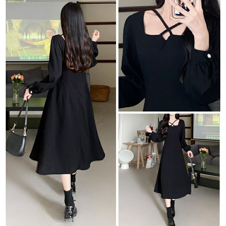 大きいサイズ レディース フロントクロスワンピース　goldy-1199