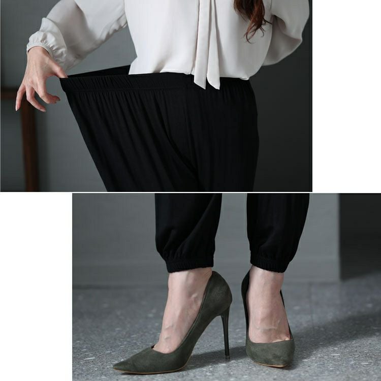 大きいサイズ レディース テーパードパンツ　goldy-1213【メール便可】