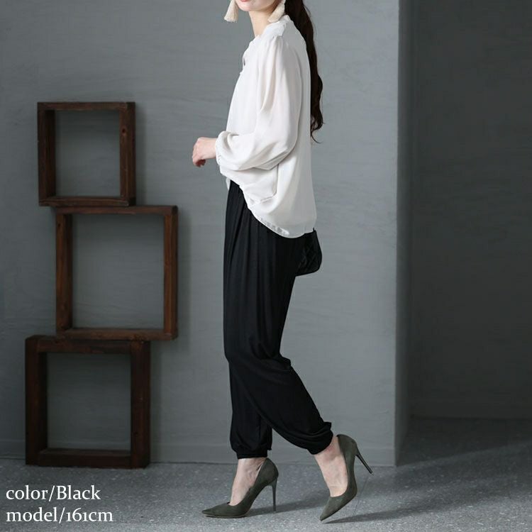 大きいサイズ レディース テーパードパンツ　goldy-1213【メール便可】