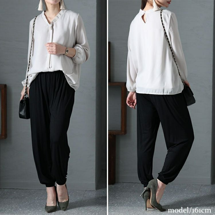 大きいサイズ レディース テーパードパンツ　goldy-1213【メール便可】