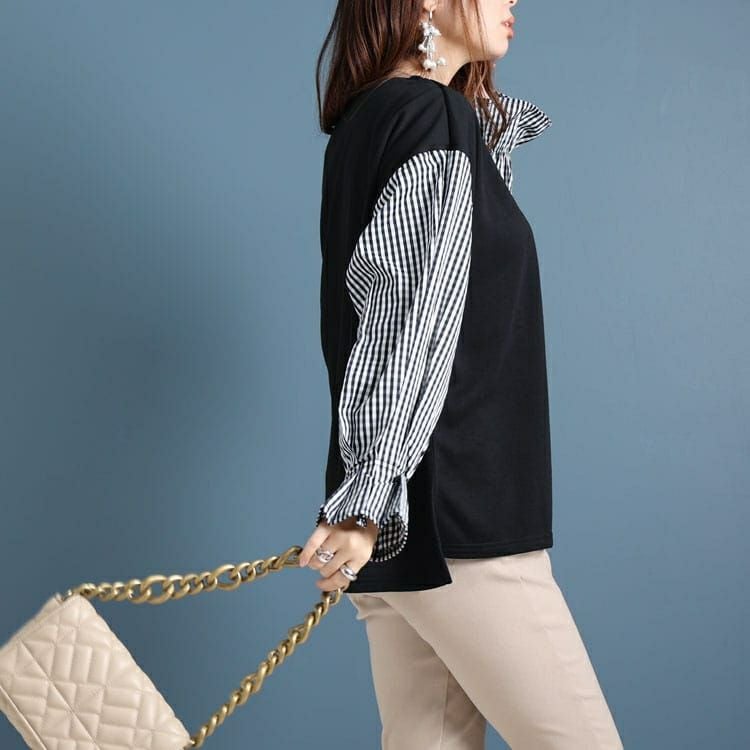 大きいサイズ レディース バルーンスリーブトップス　plan-46120