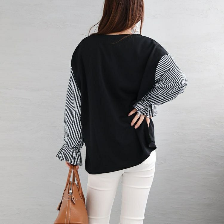 大きいサイズ レディース バルーンスリーブトップス　plan-46120