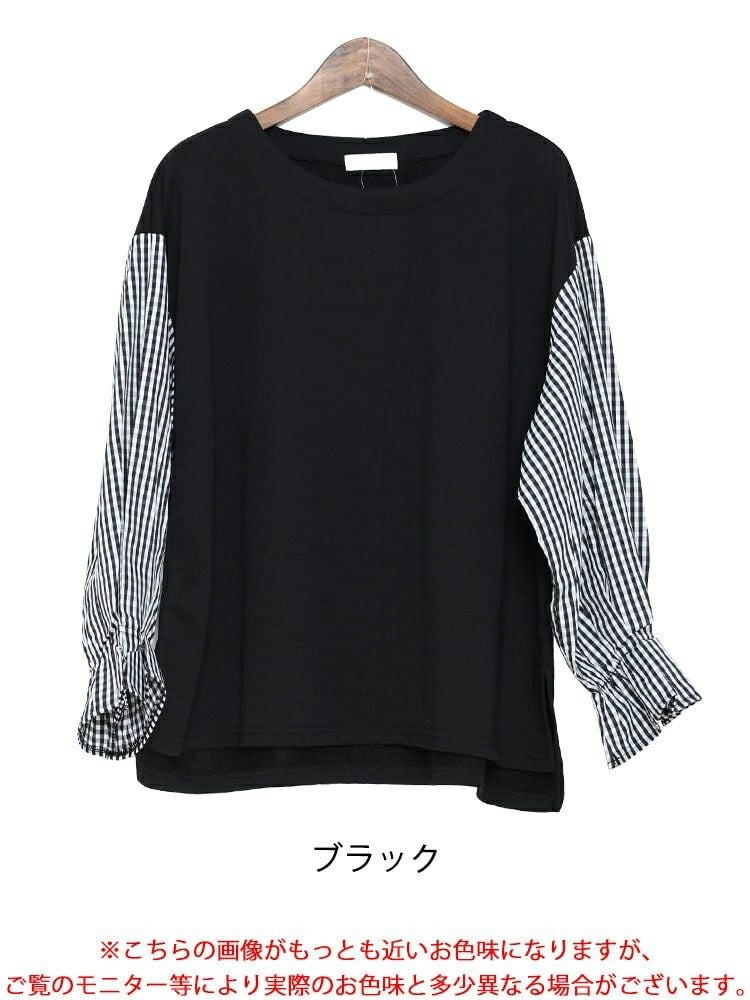 大きいサイズ レディース バルーンスリーブトップス　plan-46120