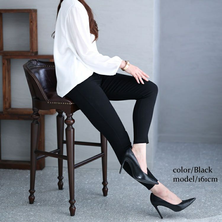 大きいサイズ レディース ワケアリストレッチパンツ　goldy-1215