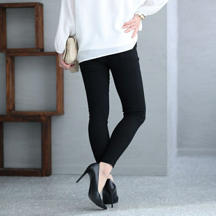 大きいサイズ レディース ワケアリストレッチパンツ　goldy-1215