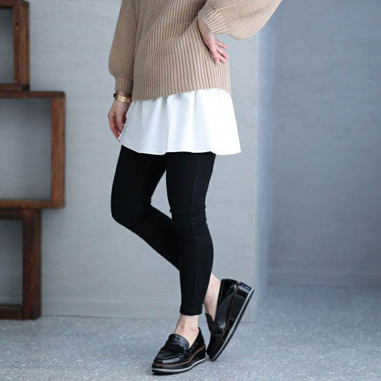 大きいサイズ レディース ワケアリストレッチパンツ　goldy-1215