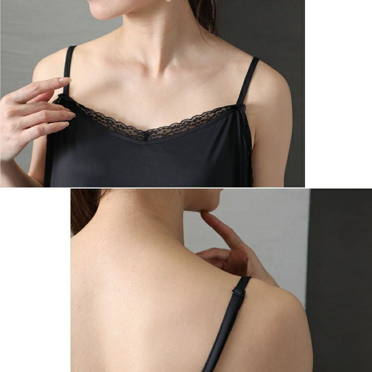 大きいサイズ レディース レースキャミぺチワンピース　bro-0012