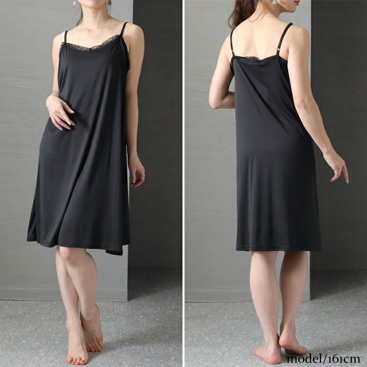 大きいサイズ レディース レースキャミぺチワンピース　bro-0012