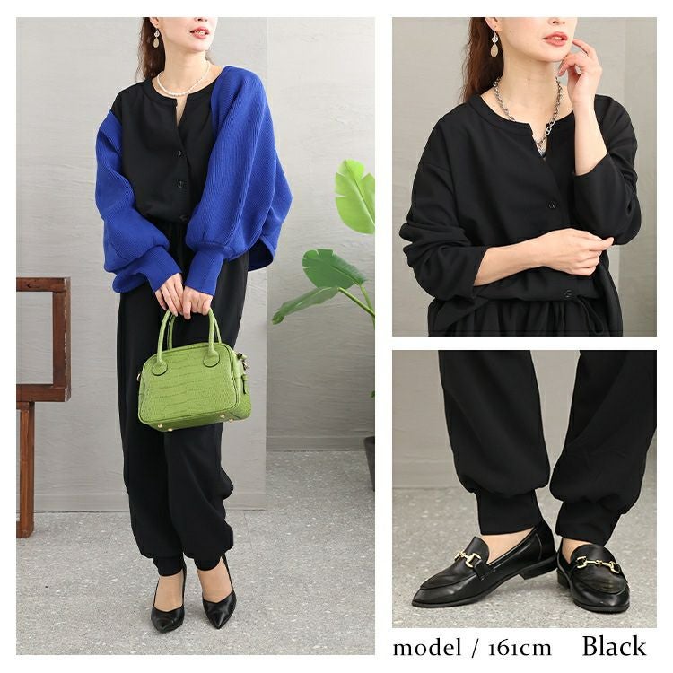 大きいサイズ レディース 全部脱がなくてもトイレができるオールインワン　maru-6646