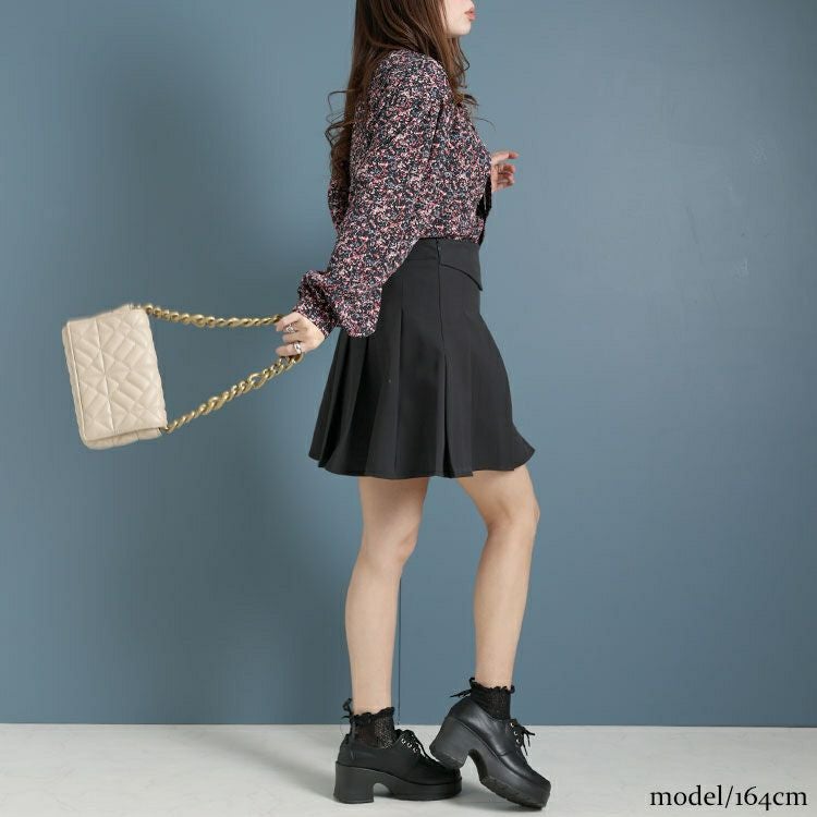 大きいサイズ レディース スカート風ショートパンツ　goldy-1214