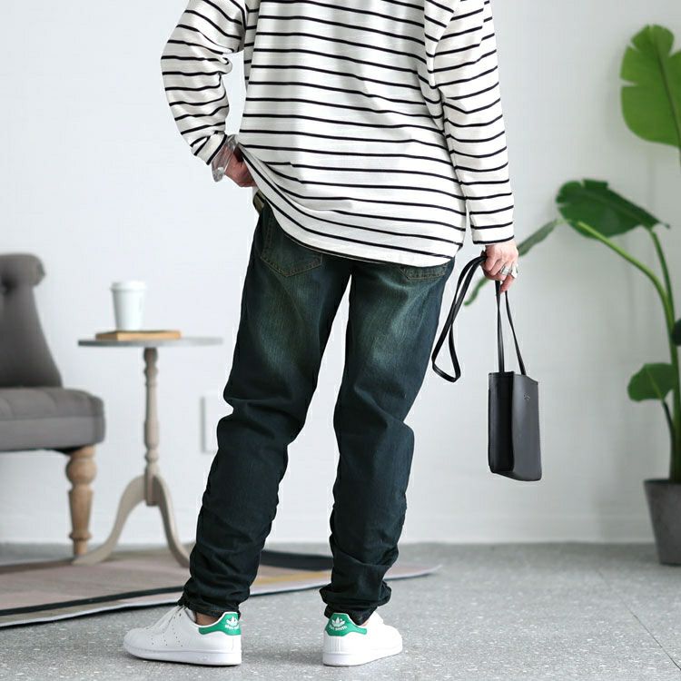 大きいサイズ レディース ウエストリブデニムパンツ　wd-0120