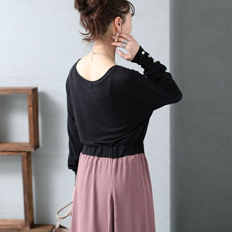 大きいサイズ レディース ドッキングワンピース　jpm-002