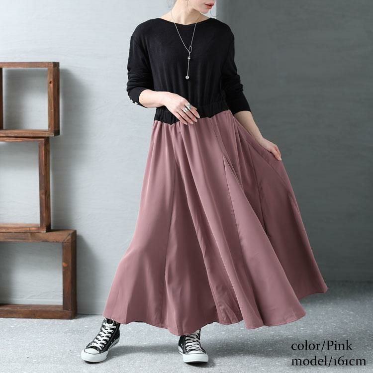 大きいサイズ レディース ドッキングワンピース　jpm-002 ピンク