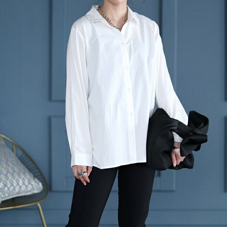 大きいサイズ レディース 洗いざらしシャツ　cpdai-657450