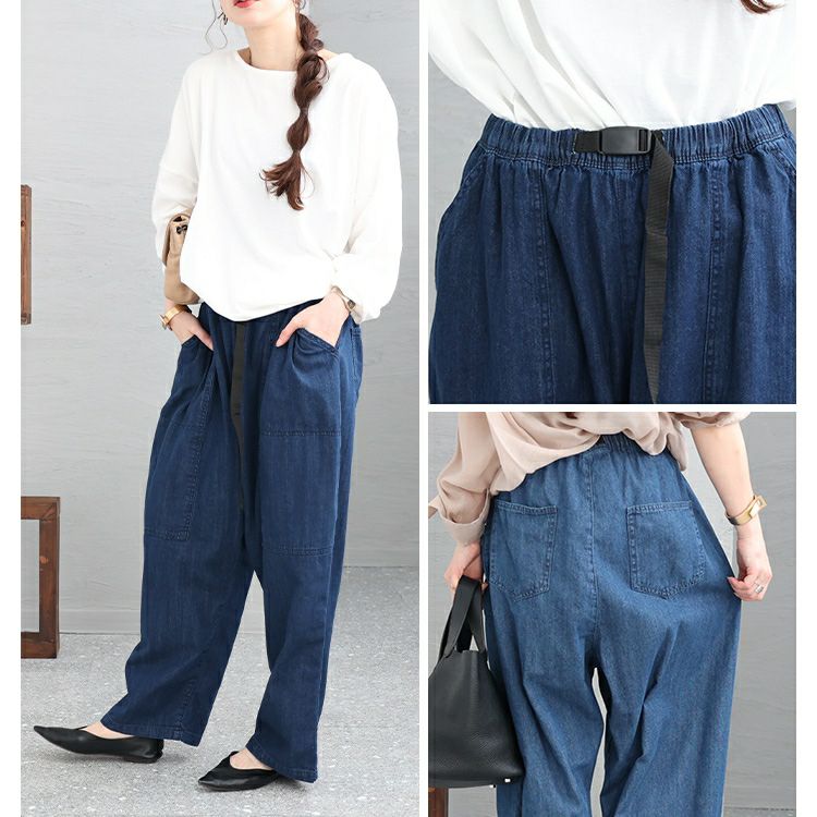 大きいサイズ レディース ビッグポケットサーカスパンツ　wd-0361