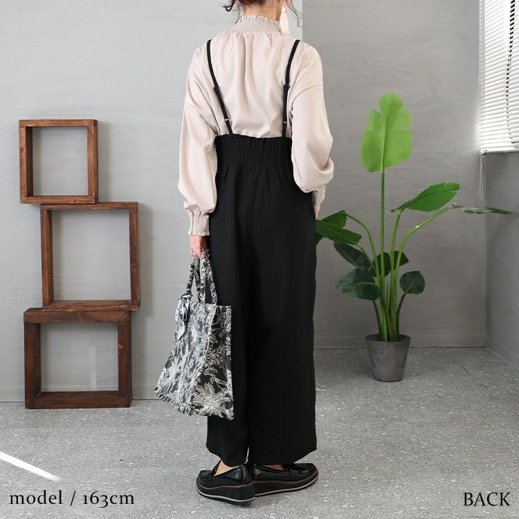 大きいサイズ レディース タックサロペットパンツ　nw-23005