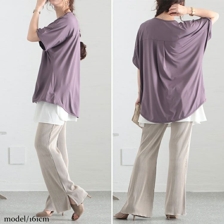 大きいサイズ レディース とろみプルオーバー　sw-0518