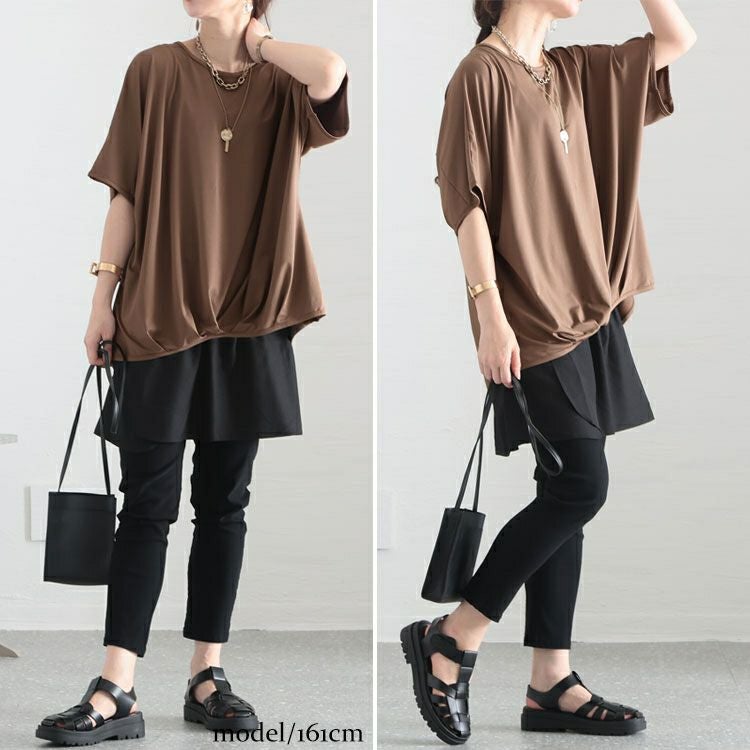 大きいサイズ レディース とろみプルオーバー　sw-0518