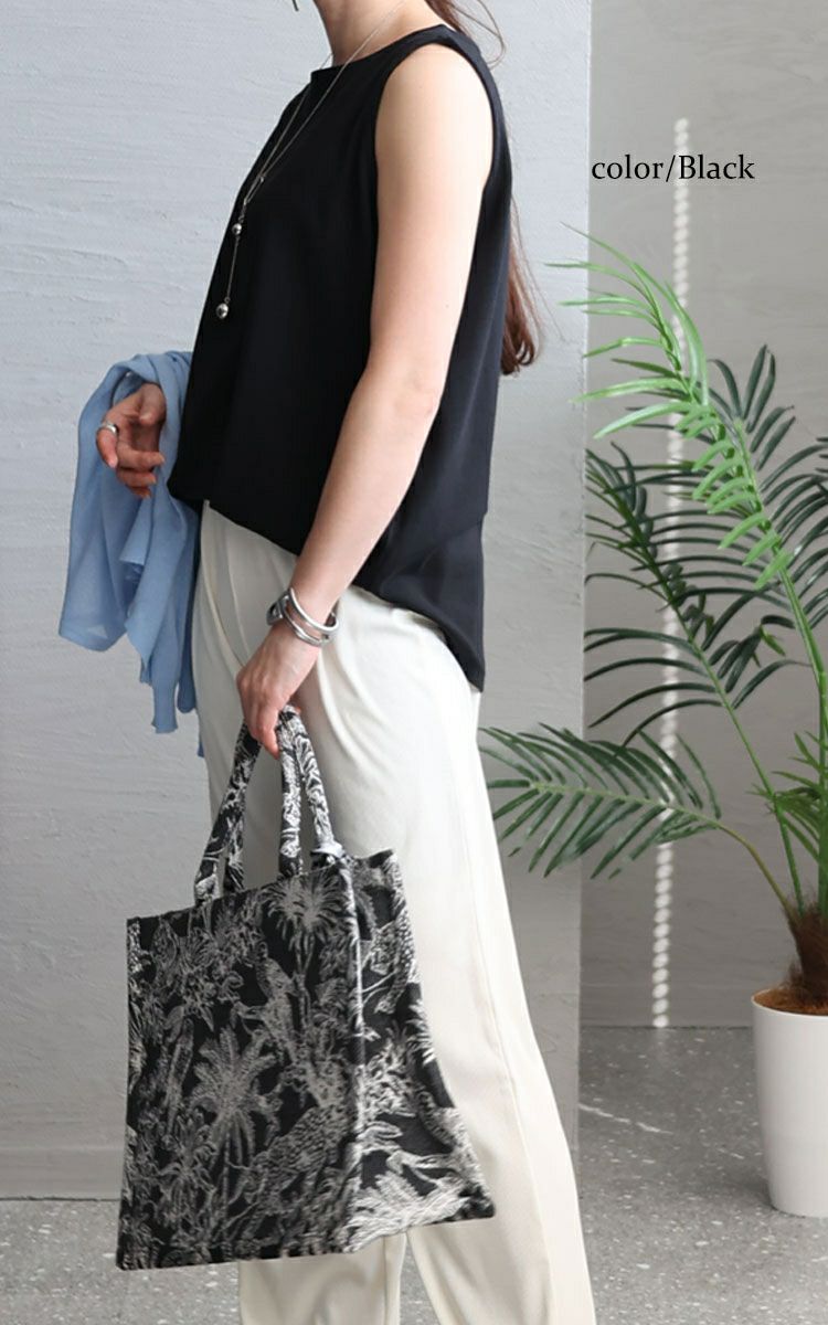 大きいサイズ レディース ボートネックタンクトップ　wk-0309