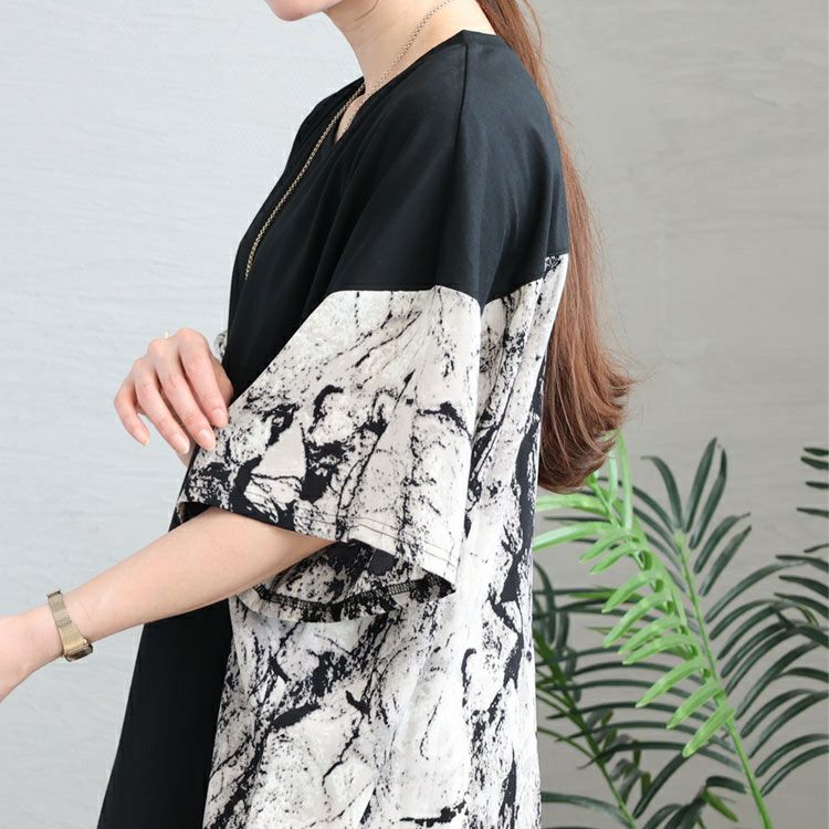 大きいサイズ レディース ボックスシルエットTシャツ　bai-0133