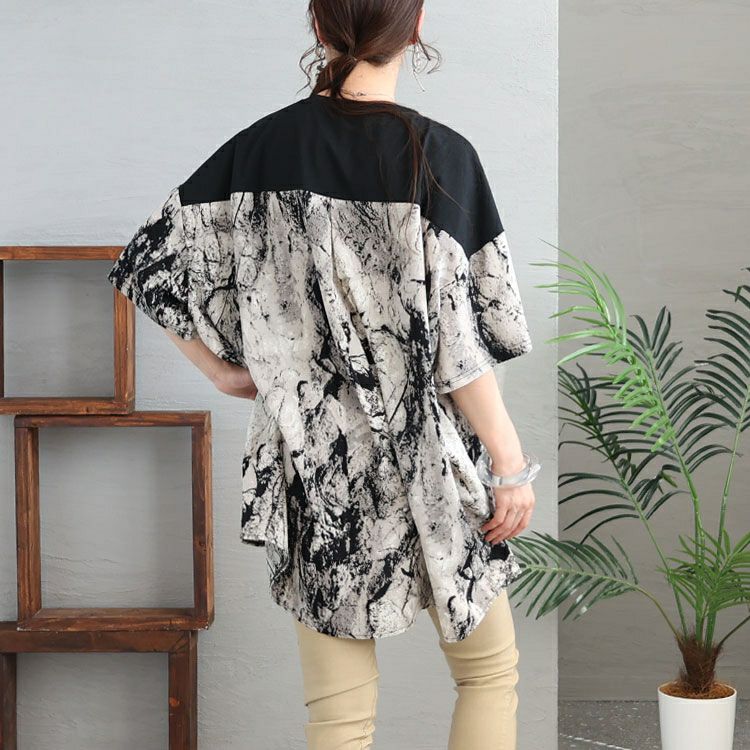 大きいサイズ レディース ボックスシルエットTシャツ　bai-0133