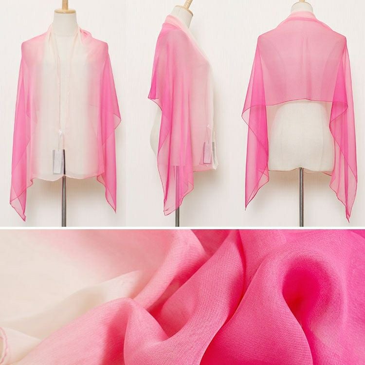 大きいサイズ レディース グラデーション大判ストール　goldy-1236【メール便可】