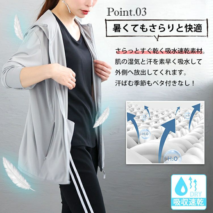 大きいサイズ レディース UVカット＆接触冷感＆吸水速乾ラッシュガード　goldy-1229【メール便可】